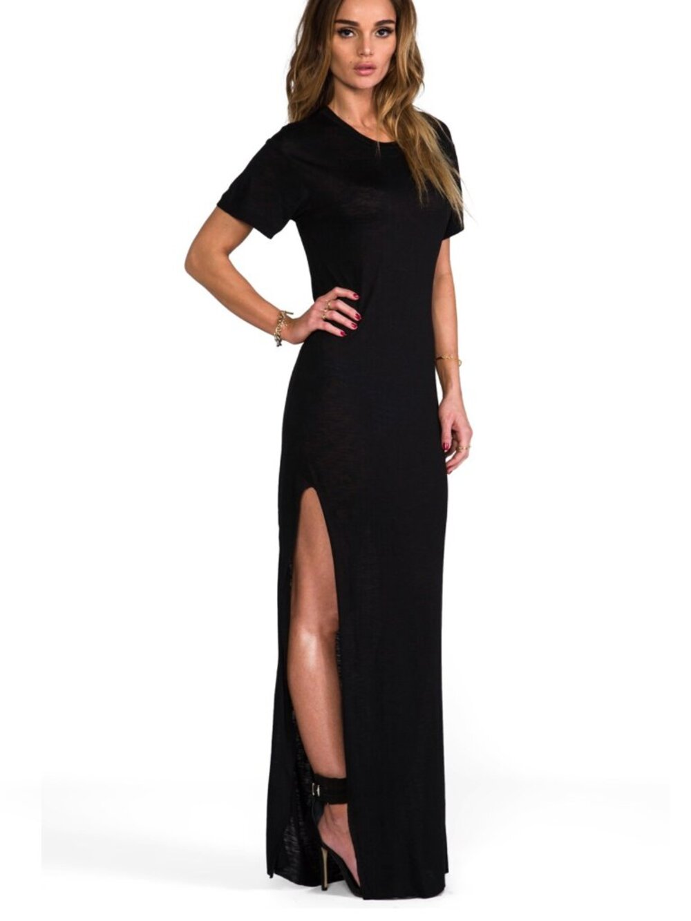 NWOT Pencey Standard Long Dress in Black Medium